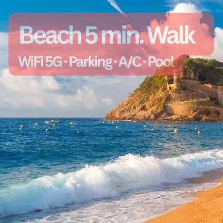 Appartement Acogedor Y Tranquilo Frente A La Playa Con Piscina Wifi Parking